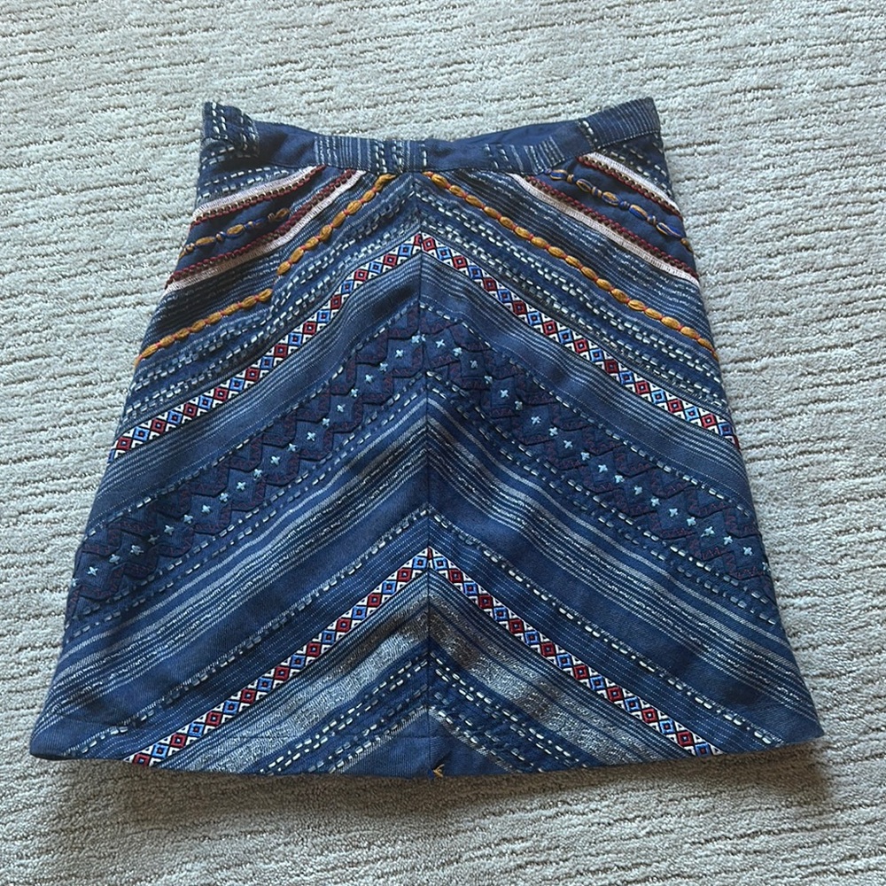 Maeve Blue Denim Skirt